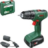 Bosch EasyDrill 18V-40 1630 Giri/min Senza chiave 1,3 kg Nero, Verde, Trapano avvitatore verde/Nero, Trapano con impugnatura a pistola, Senza chiave, Senza spazzola, Nero, Verde, 1,3 cm, 1630 Giri/min