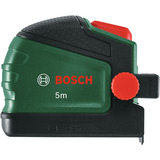 Bosch Metro a nastro 5m + clip per matita, Misura di nastro verde/Nero