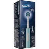 Braun Pro 1 Cross Action Adulto Spazzolino rotante Blu, Bianco, Spazzolino da denti elettrico blu, Adulto, Spazzolino rotante, Cura quotidiana, Sensibile, Sbiancante, Blu, Bianco, 2 min, Blu