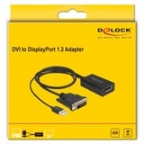 DeLOCK 63189 cavo e adattatore video 0,5 m DVI DisplayPort Nero Nero, 0,5 m, DVI, DisplayPort, Maschio, Femmina, Dritto