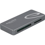 DeLOCK 91754 lettore di schede USB 3.2 Gen 1 (3.1 Gen 1) Type-C Grigio grigio, CFast, CFast 2.0, MMC, MMC Mobile, RS-MMC, SD, SDHC, SDXC, Grigio, 5000 Mbit/s, Metallo, Windows 8.1 32-bit / 8.1 64-bit, 10 32-bit / 10 64-bit Mac OS 10.15.2, USB 3.2 Gen 1 (3.1 Gen 1) Type-C