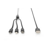 Digitus AK-300160-010-S, Cavo Nero