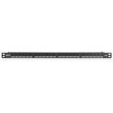 Digitus Pannello patch CAT 6, classe E, 24 porte, Patch Panel Nero