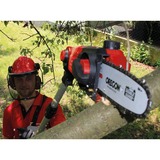 EINHELL Svettatoio multifunzionale a batteria Einhell GE-HC 18Li T Kit rosso, 18 V, télescopique, scie à chaîne de 170 mm, taille-haie de 400 mm y compris batterie de 3.0 Ah et chargeur)