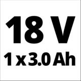EINHELL Svettatoio multifunzionale a batteria Einhell GE-HC 18Li T Kit rosso, 18 V, télescopique, scie à chaîne de 170 mm, taille-haie de 400 mm y compris batterie de 3.0 Ah et chargeur)
