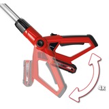 EINHELL Svettatoio multifunzionale a batteria Einhell GE-HC 18Li T Kit rosso, 18 V, télescopique, scie à chaîne de 170 mm, taille-haie de 400 mm y compris batterie de 3.0 Ah et chargeur)