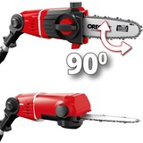EINHELL Svettatoio multifunzionale a batteria Einhell GE-HC 18Li T Kit rosso, 18 V, télescopique, scie à chaîne de 170 mm, taille-haie de 400 mm y compris batterie de 3.0 Ah et chargeur)