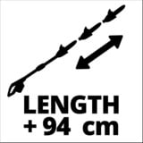 EINHELL Svettatoio multifunzionale a batteria Einhell GE-HC 18Li T Kit, Potatore rosso, 18 V, télescopique, scie à chaîne de 170 mm, taille-haie de 400 mm y compris batterie de 3.0 Ah et chargeur)