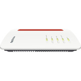 FRITZ! FRITZ!Box 4690, Router Box 4690, Wi-Fi 7 (802.11be), Dual-band (2.4 GHz/5 GHz), Collegamento ethernet LAN, Rosso, Bianco, Router da tavolo