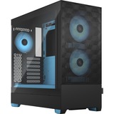 Fractal Design Pop Air Tower Nero, Ciano, Chassis Tower Nero/Blu chiaro, Tower, PC, Nero, Ciano, ATX, micro ATX, Mini-ITX, Acciaio, Vetro temperato, Multi