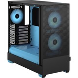 Fractal Design Pop Air Tower Nero, Ciano, Chassis Tower Nero/Blu chiaro, Tower, PC, Nero, Ciano, ATX, micro ATX, Mini-ITX, Acciaio, Vetro temperato, Multi