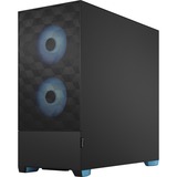 Fractal Design Pop Air Tower Nero, Ciano, Chassis Tower Nero/Blu chiaro, Tower, PC, Nero, Ciano, ATX, micro ATX, Mini-ITX, Acciaio, Vetro temperato, Multi