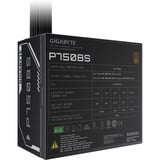 GIGABYTE P750BS Alimentatore - PCI-E 6+2 Pin x 4, 80 PLUS Bronze, Ventola da 120 mm, Compatibile con ATX, Spina EU, Alimentatore PC Nero, 80 PLUS Bronze, Ventola da 120 mm, Compatibile con ATX, Spina EU, 750 W, 200 - 240 V, 50/60 Hz, 6 A, Attivo, 100 W