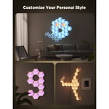 Govee Pannelli luminosi esagonali Glide Ultra confezione da 7, Luce LED grigio