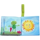 HABA Libro di stoffa Mondo arcobaleno, Libro di apprendimento 