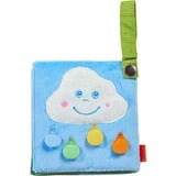 HABA Libro di stoffa Mondo arcobaleno, Libro di apprendimento 