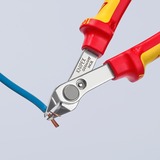 KNIPEX 78 06 125, Pinze per elettronica rosso/Giallo