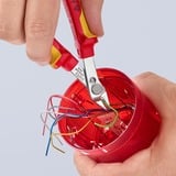 KNIPEX Electronic Super Knips 78 06 125, Pinze per elettronica rosso/Giallo