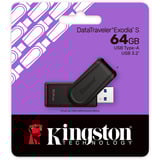 Kingston DTXS/64GB, Chiavetta USB Nero