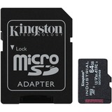 Kingston Industrial 64 GB MicroSDXC UHS-I Classe 10 Nero, 64 GB, MicroSDXC, Classe 10, UHS-I, Class 3 (U3), V30