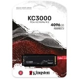 Kingston KC3000 M.2 4096 GB PCI Express 4.0 3D TLC NVMe Nero, 4096 GB, M.2, 7000 MB/s