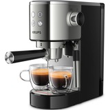 Krups Virtuoso XP442C11 macchina per caffè Automatica/Manuale Macchina per espresso accaio/Nero, Macchina per espresso, Caffè macinato, Nero, Acciaio inossidabile