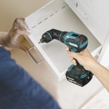 Makita Avvitatore a batteria con sistema di teste intercambiabili DDF491ZJ01, 18 Volt, Trapano avvitatore blu/Nero