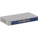 Netgear GS516-300EUS switch di rete Non gestito Gigabit Ethernet (10/100/1000) Grigio, Interruttore Non gestito, Gigabit Ethernet (10/100/1000), Montaggio rack
