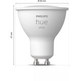 Philips Hue White Ambiance GU10 Confezione singola 400lm, Lampada a LED 