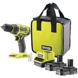 Ryobi ONE+ Trapano avvitatore a batteria R18DD7-220S, 18Volt verde/Nero
