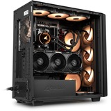 Sharkoon Rebel C70M RGB, Chassis Tower Nero/legno