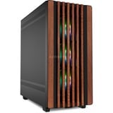 Sharkoon Rebel C70M RGB, Chassis Tower Nero/legno