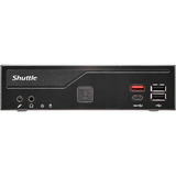 Shuttle Slim PC DH810 1.35L sized PC Nero LGA 1851 (Socket V1), Barebone Nero, 1.35L sized PC, Mini PC barebone, LGA 1851 (Socket V1), DDR5-SDRAM, M.2, PCI Express, SATA, 120 W