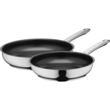 Silit Set di padelle Calabria, 24 e 28 cm accaio/Nero