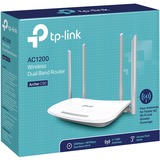 TP-Link Archer C50 router wireless Fast Ethernet Dual-band (2.4 GHz/5 GHz) 4G Bianco blu/grigio, Wi-Fi 5 (802.11ac), Dual-band (2.4 GHz/5 GHz), Collegamento ethernet LAN, 4G, Bianco, Router da tavolo