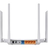 TP-Link Archer C50 router wireless Fast Ethernet Dual-band (2.4 GHz/5 GHz) Bianco blu/grigio, Wi-Fi 5 (802.11ac), Dual-band (2.4 GHz/5 GHz), Collegamento ethernet LAN, Bianco, Router da tavolo