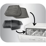 Tefal GC705816 Griglia di contatto, Come contattare con grill Nero, Nero, Rettangolare, Touch, Griglia, 600 cm², Acciaio inox