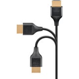 goobay Cavo HDMI sottile ad alta velocità con Ethernet, 4K @ 60Hz Nero