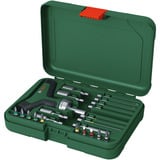 Bosch Cacciavite a cricchetto con impugnatura a T e set di punte, 22 pezzi, Set di bit verde/Nero