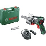 Bosch EasyCut 12 seghetto elettrico 4100 spm (fogli per minuto) 900 g, Sega a catena verde/Nero, Nero, Verde, Rosso, Plastica, Legno, Acciaio, 4100 spm (fogli per minuto), 6,5 cm, 2,5 m/s²