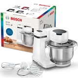 Bosch Serie 2 MUM robot da cucina 700 W 3,8 L Bianco bianco, 3,8 L, Bianco, Pulsanti, 2,4 kg, 1,7 kg, 1,1 m