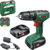 Bosch Trapano avvitatore a percussione a batteria EasyImpact 18V-40+ set di accessori verde/Nero