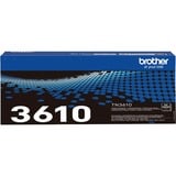 Brother TN-3610 cartuccia toner 1 pz Originale Nero 18000 pagine, Nero, 1 pz