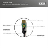 Digitus AK-330125-300-S, Cavo Nero