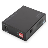 Digitus Convertitore di media Gigabit PoE, RJ45 / SFP, PSE, Media Converter Nero