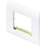 Digitus Cornice 80 x 80 mm per coperture e pannelli frontali, Apertura bianco