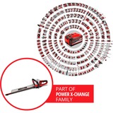 EINHELL GE-CH 18/60 Doppia lama 2400 W 2,9 kg rosso/Nero, Batteria, 2400 W, 18 V, 2,9 kg, 200 mm, 1080 mm