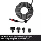 EINHELL Power X-Change avvolgitubo a batteria GE-HR 18/30-1 WH Li-Solo, 18Volt grigio/Nero