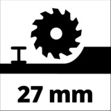 EINHELL TC-CS 89, Sega circolare rosso/Nero