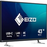 EIZO FlexScan EV4340X-BK Monitor PC 108 cm (42.5") 3840 x 2160 Pixel 4K Ultra HD LCD Nero, Monitor LED Nero, 108 cm (42.5"), 3840 x 2160 Pixel, 4K Ultra HD, LCD, 5 ms, Nero